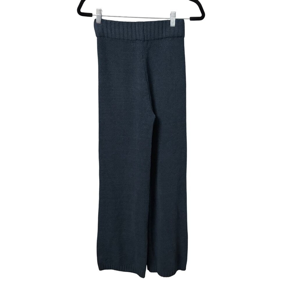 Akira Navy Blue Contemporary Cozy Knit Elevated Loungewear Pants Womens Small - Picture 2 of 7